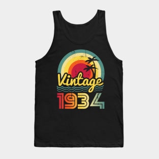 Vintage 1934 Made in 1934 89th birthday 89 years old Gift Tank Top